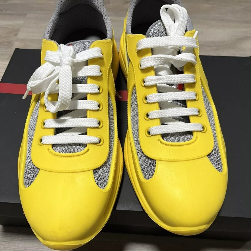 COPY - In Style Prada Sneakers Americas Cup Sneaker Size 10 - Picture 3 of 3